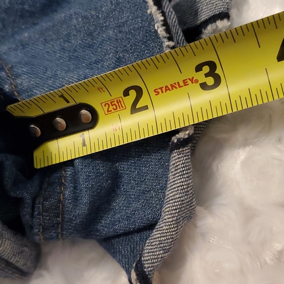 Boo Hoo Womens Scallop Hem Jean Shorts Size 16 - Picture 10 of 12